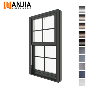Manufacturer ENERGY STAR Certified Aluminum Glass Vertical Sliding Windows Single Hung Windows