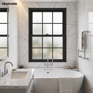 Single Hung Aluminum Windows Vertical Sliding Small Size Waterproof Window