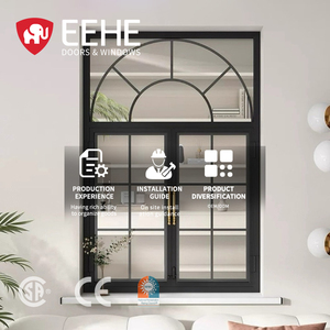 EEHE 135 Series Luxury Aluminum Casement Window 2.0mm Profile Triple Glazed NFRC Energy Star Certified Window For High-End Villa
