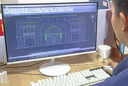 Professional CAD elevation drawing and profile detailing