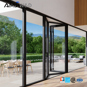 Large Modern Lockable Waterproof Accordion Sliding Bifold Doors