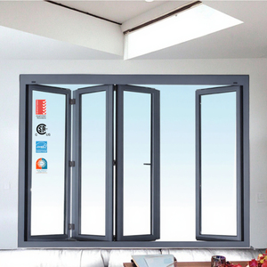 Indoor Aluminum windows and Doors Exterior Balcony Soundproof Double Glass Bi Fold Doors