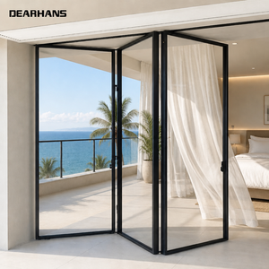 Aluminum Folding Glass Door Bi-Fold Patio Door