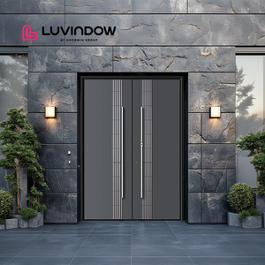 Minimalist Modern Insulation Broken Bridge Aluminum Villa Flat Open Door