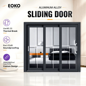 EOKO Thermal Break Aluminum Sliding Patio Door U-Value 1.2