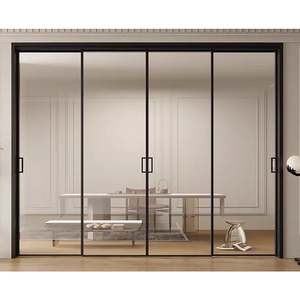 Aluminum Thermal Break Sliding Door 6063-T5 Double Glazed CE Certified Wine Cellar