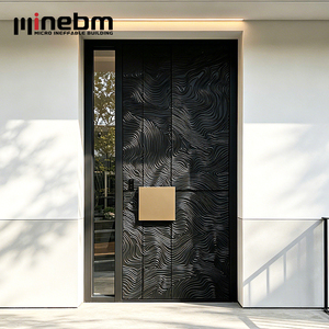 Minebm Modern Cast Aluminum Door With Anti-Theft Function Luxury Design
