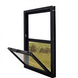 Aluminum Horizontal Sliding Window Postmodern Design Lightweight Flush Mount