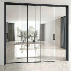 HONCHAM Aluminum Alloy Heavy Sliding Doors Windows Modern Kitchen Apartment Interior Partition Double Glazing Glass Soundproof