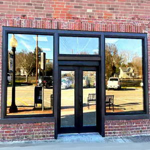 Commercial Aluminium Fix Picture Window With Tinted Mirror Glass