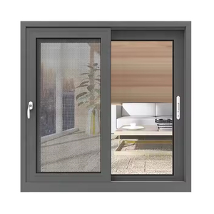 Modern Economically Priced Aluminum Sliding Window Customized Glass Windows For Horizontal House Windproof For North American