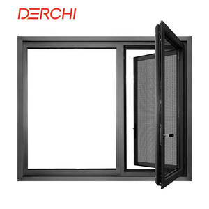 Customized Black Aluminum Frame Casement Window