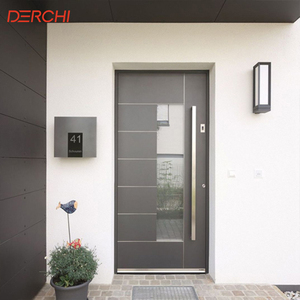 Aluminum Front Door With Smart Lock Security