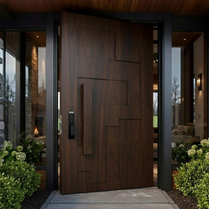 Modern Aluminum Pivot Entry Door Luxury Exterior Front Door Thermal Break