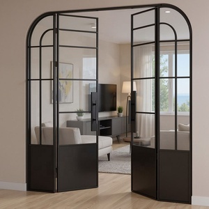 Half Circular Design Double Sliding Doors