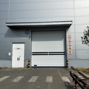 Turbo Spiral High Speed Door for Industrial Warehouses Aluminum Rigid Structure