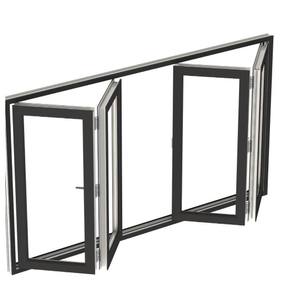 Hurricane Resistant Aluminum Folding Glass Windows