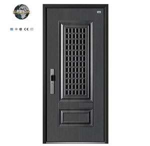 Modern Minimalist Anti-Theft Aluminum Alloy Entry Door Commercial Outdoor
