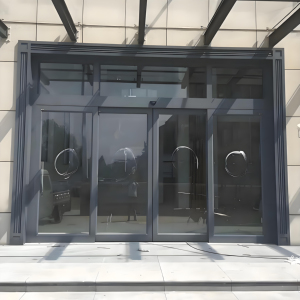 Customized Factory Price Exterior Storefront Door Design KFC Entrance Doors Commercial Aluminum Shop Front Entry Doors