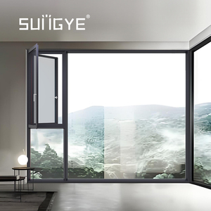 SUNGYE Huge Narrow Aluminium Glass Doors And Windows