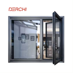 Villa House Project Thermal Break Double Glazed Aluminum Casement Windows