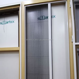 Pleated Folding Fly Mesh Aluminium Frame Screen Door