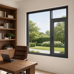Modern Casement Windows Double Glazed Tempered Glass Aluminum Frame